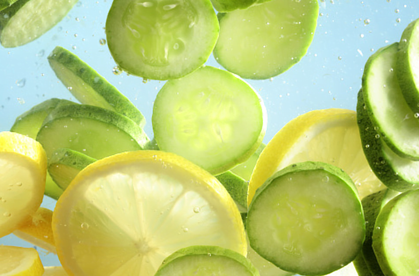 lemon and cucumber