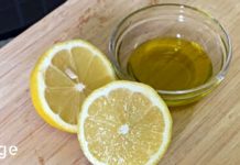 შეურიეთ 1 ლიმონი 1 სუფრის კოვზ ზეითუნის ზეთს და მას მთელი ცხოვრება გამოიყენებთ!